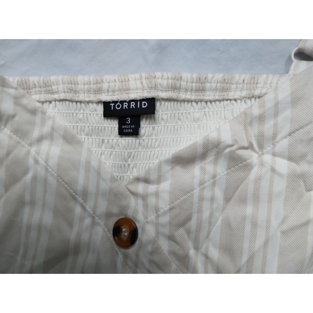 Torrid Midi Challis Asymmetrical Button Front Dre… - image 7